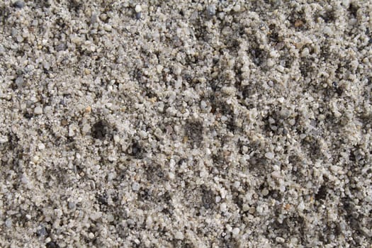Closeup photo of wet grayish sand