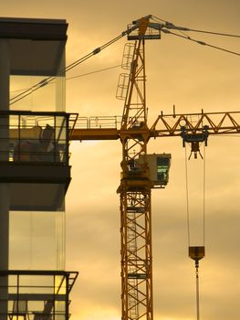 Construction Crane Silhouette