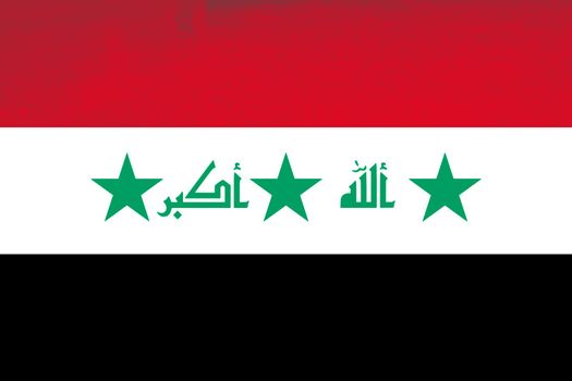 iraq colored textured flag illustration, computer generated