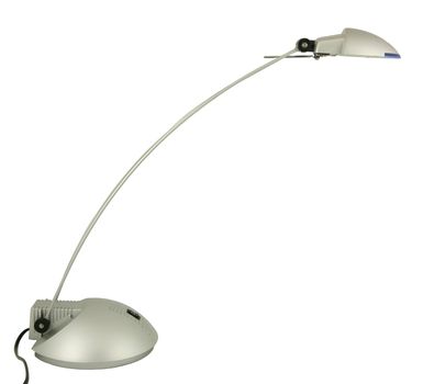Halogen desk lamp isolated on white