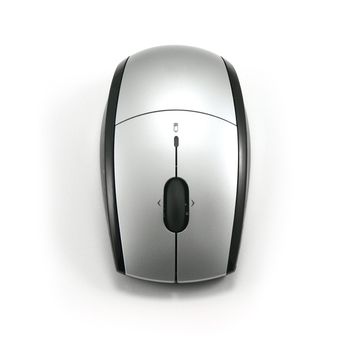 Cordless Optical Mouse, top view, isolated on white