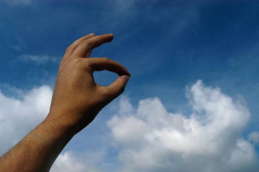 hand and the sky