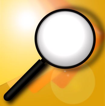 Magnifying glass,illustration