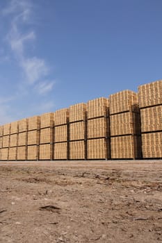 Wooden packing crates (vertical)