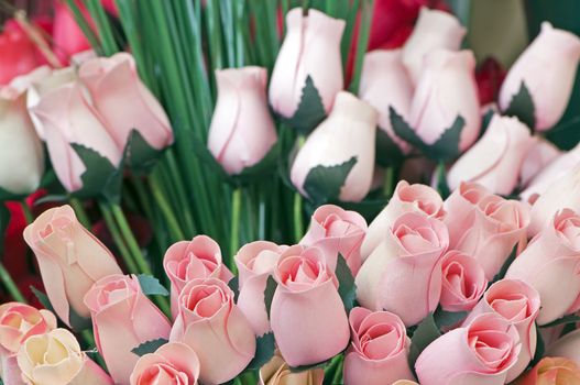 Bouquet of balsa wood tulips like real flowers