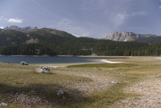 The wonderful place in Montenegro mountains. 