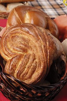 sweet bun and assorted bread