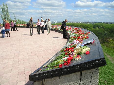 Victory day. Already more than 40 years passed from the day of victory over fascism, and people however come to the monuments of Battle Glory, Unknown Soldier, to those places, where it is possible to honour memory of heroes of Great Patriotic war and lay flowers. There are less than veterans, but memory is eternal. 