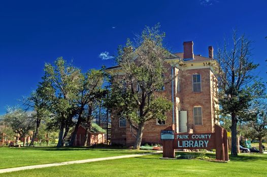 A small town library in Fairplay, Colorado illustrates 1800s architecture in rural America