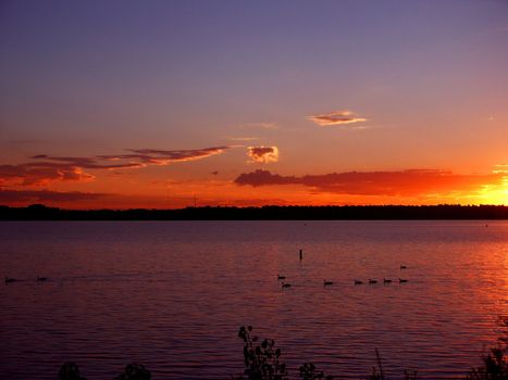 Sunrise on a Lake