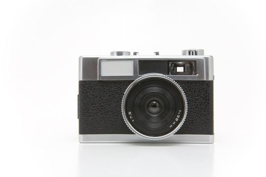 Children's 35mm film camera on a white background
