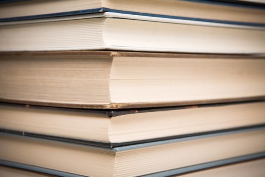 Used books on a white background