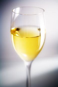 White wine in wine glass