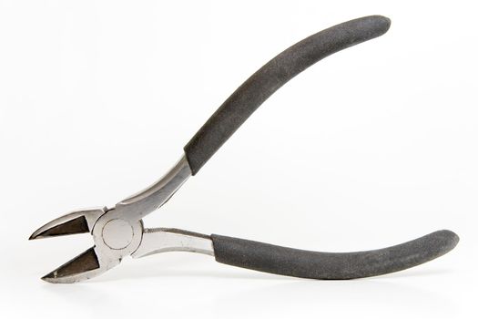 Side cutters on a white background