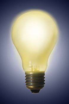 Glowing electric light bulb - great idea has born