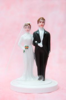 Bride and groom - wedding cake decoration