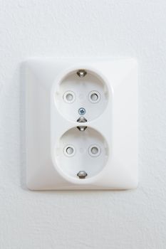 European type grounded wall socket