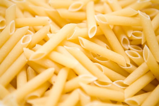 Genuine Italian pasta ready to be boiled