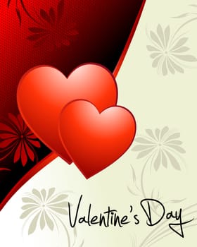 Valentine's day wallpaper, celebration card