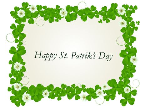 Happy St. Patrick's day celebration card