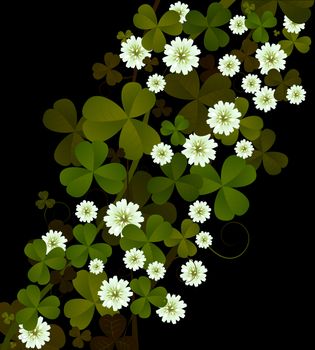 Clover background, design for St. Patrick's Day