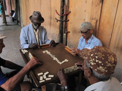Group of elders who play in the streets of Havana Cuba