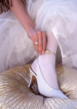 the bride's shoes