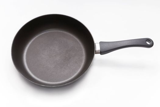 Fry pan on a white studio background