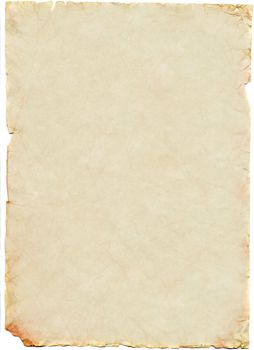 Old and worn sheet of paper