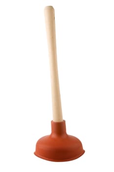 Cup plunger isolated on a white background