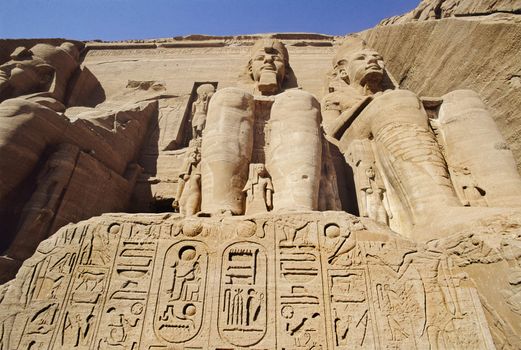 Abu Simbel Temple of King Ramses II, located in Eygpt