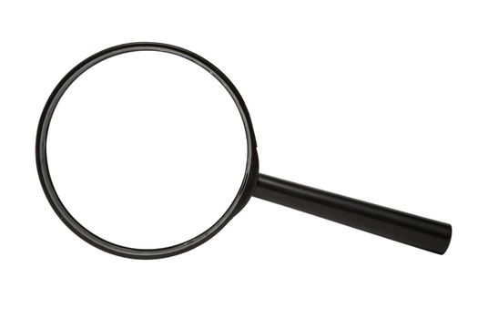 Magnifying glass isolated on a white background