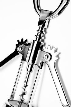 Classic corkscrew with integrated bottle opener