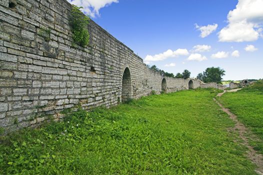 Protective Wall of Old Ladoga Fortress, Ancient Russian Capital