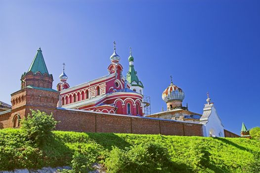 ancient Russian orthodox monastery in Old Ladoga