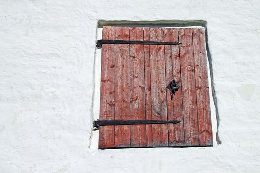 Window Shutter in Ancient Russian Monastery