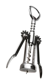 Classic corkscrew with integrated bottle opener