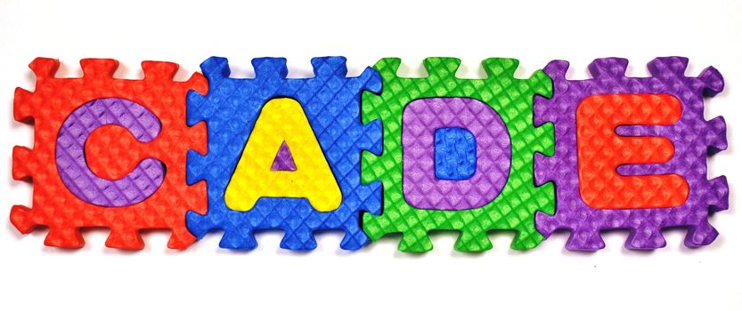 Connected Letters - CADE in center