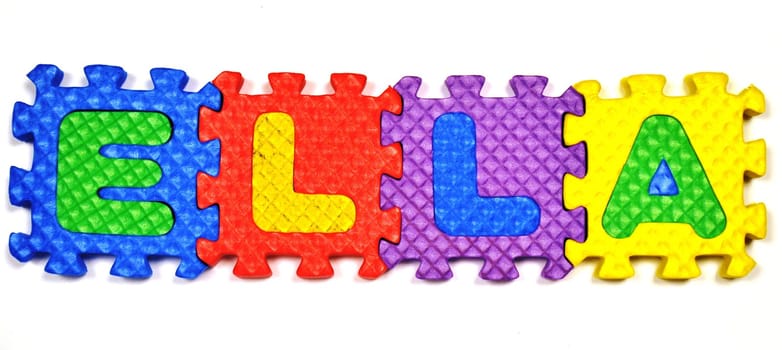 Connected Letters - ELLA in center