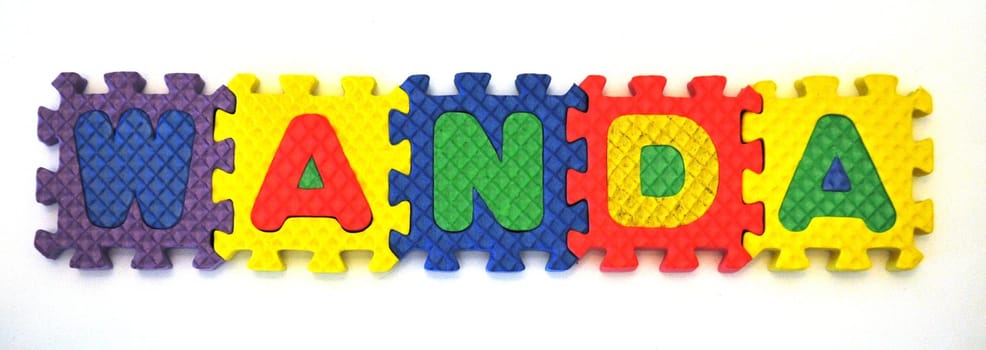 Connected Letters - WANDA in center