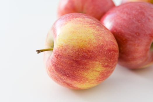 Apples on a white background