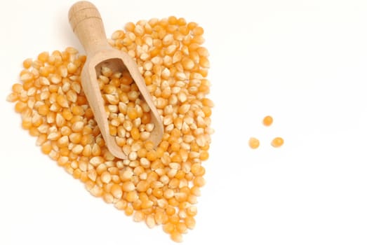heart made with corn