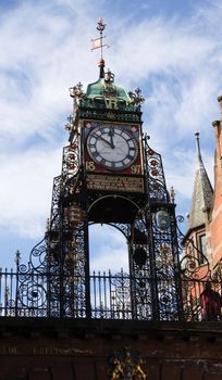 Eastgate Clock Chester Cheshire England, victorian ironwork