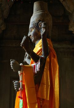 Scenery of ancient Hinduism relics at Angkor Cambodia