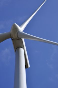 wind turbine on sunny day