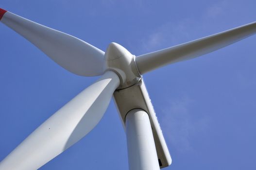 wind turbine on sunny day