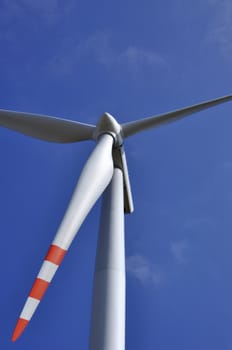 wind turbine on sunny day