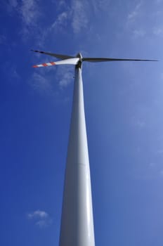 wind turbine on sunny day