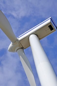 wind turbine on sunny day