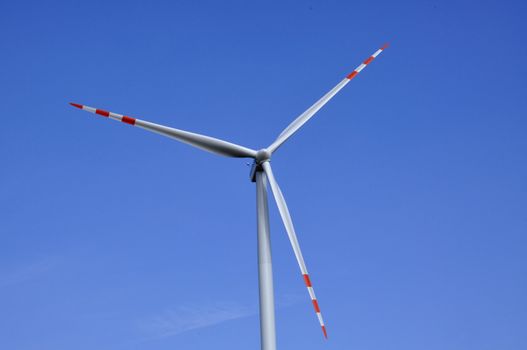 wind turbine on sunny day